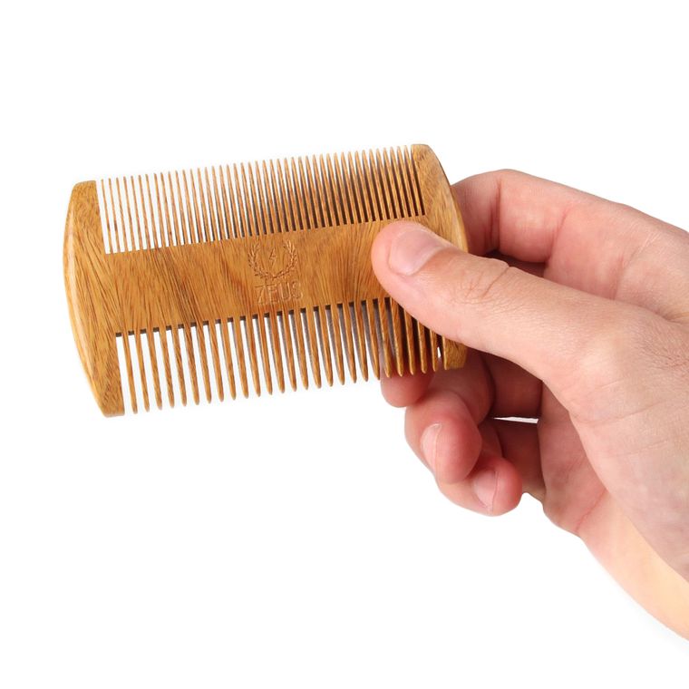 Zeus Sandalwood Double Sided Beard Comb