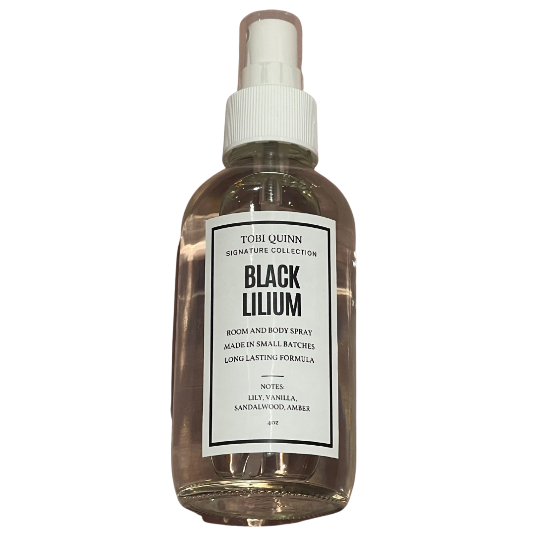 black lilium room and body spray